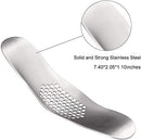 Fu Store Garlic Press Stainless Steel Garlic Rocker with Silicone Peeler — 4