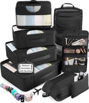 Veken 10 Set/8 Set Packing Cubes for Travel Essentials,Anti-Wrinkle Buckled…