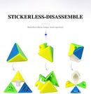 CuberSpeed QY Toys 4x4 Pyramid stickerless Magic Cube Triangle Master Pyramid Speed Cube — 5