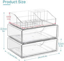 Vtopmart 3 Tier Clear Makeup Organizer with 2 Drawers