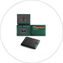 RUNBOX Wallet for Men -Slim Rfid Leather Mens Bifold Novelty Wallets 2 ID Window With Gift Box Men's Accessories