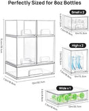 Vtopmart Stackable Storage Drawers Set of 5, Clear Plastic Organizer Bins for…