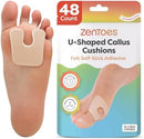 Atlas Biomechanics Callus Pads, 40/ Pack, 1/8" Adhesive Felt Oval Foot Cushions 8