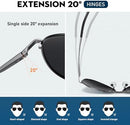 Polarized Aviator Sunglasses, Metal Frame, UV Protection