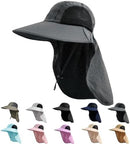 ZOORON Hiking Sun Hat with Neck Flap, UPF 50+, Wide Brim