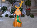 Gemmy 4 Foot Dr. Seuss The Grinch Reindeer Max Light Up Christmas Inflatable Lawn Decoration — 4