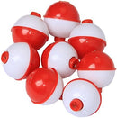 Fishing Bobbers Set Snap Hard ABS on Red/White Fishing Floats Bobbers Push…