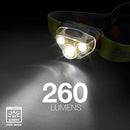 Energizer PRO-260 LED Headlamp, IPX4, Batteries Included