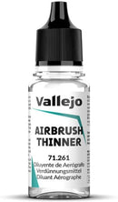 Vallejo - Airbrush Thinner for Acrylic Paints 18 ml (0.60 fl.oz.) | 0.6 Fl Oz (Pack of 1) — 1
