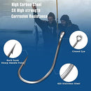 Carbon Steel Fishing Hooks 500Pcs, Circle Hooks Assortment for Saltwater…