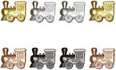 Exqline Train Markers for Mexican Train Dominoes Game Set of 8-4 Individual…