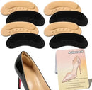 4D Heel Grip Pads for Too Big Shoes, Reduce Rubbing, Enhance Fit & Comfort - Black | 4 - Pairs — 3