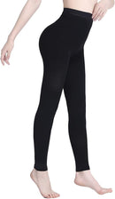AMZAM 20-30 mmHg Compression Pantyhose for Women & Men | 20-30mmhg Footless Black | X-Large — 6