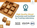 BSIRI Wooden XO Blocks Tic Tac Toe Travel Game Coffee Tabletop Family Living…