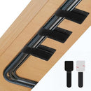 Abnii 50 PCS Hook and Loop Cable Ties, Under Desk Cable Management, White photo 5