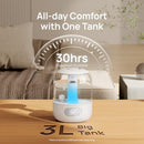 DREO 3L Cool Mist Humidifier, 30-Hour Runtime, Humidity Control