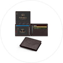 RUNBOX Wallet for Men -Slim Rfid Leather Mens Bifold Novelty Wallets 2 ID Window With Gift Box Men's Accessories
