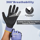 LOCCEF Level 5/A4 Cut Resistant Work Gloves, Touchscreen