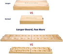 AMEROUS Wooden Mancala Board Game Set - Upgraded Larger Size - 72+8 Bonus…