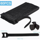 Nettbe 60 PCS 6 Inches Reusable Cable Ties, Adjustable Cord Straps Wire Organizer Cord Wrap and Hook Loop Cable Management photo 4