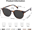 SOJOS Round Polarized Sunglasses, Vintage Style, UV400
