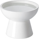 LoeJan Elevated Cat Food and Water Bowls Set, Extra Wide and Raised Ceramic Bowls, Anti-Vomit Whisker-Free Pressure Cat Feeder for Kittens to Adult Cats and Small Dogs (White, Water Bowl) — 1