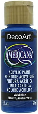 Americana Acrylic Paint 2oz-Vivid Blue -DA-394 | 2 Fl Oz (Pack of 1) — 2