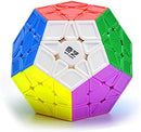 CuberSpeed Pentagonal Dodecahedron Megamin Sculpted Stickerless Magic Cube QiHeng S2 Stickerless Sculpted 12 Side Cube Dodecahedron Speed Cube — 3