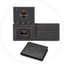 RUNBOX Wallet for Men -Slim Rfid Leather Mens Bifold Novelty Wallets 2 ID Window With Gift Box Men's Accessories