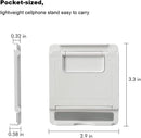 Kemoxan 2 Pack Portable Cell Phone Stand Holder for Desk, Foldable Pocket-Sized Mount, Universal Adjustable Desktop Mobile Phone Kickstand Compatible with iPhone IPads Kindle Android Black & White photo 5