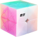 QY Toys Jelly 2x2x2 Speed Cube Stickerless, Transparent — 1