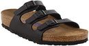 Birkenstock Classic Florida Women's Mules – Black Nubuck — 6
