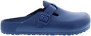 Birkenstock Women's Boston Leather Clogs – Navy — 1