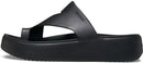 Crocs Women's Getaway Toe Loop Platform Sandals | 8 | Black — 3