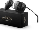 Polarized Aviator Sunglasses, Metal Frame, UV Protection