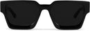 GFUIARA Trendy Square Sunglasses for Men Women Fashion Thick Rectangle Sun Glasses UV Protection Shades Designer Style | Black — 2