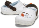 Crocs Kids’ Frozen Olaf Classic Fuzzy Lined Slip On Clogs – Multi — 4