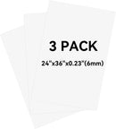 Foam Board 24x36 Inch, 3 Pack White Poster Board, 0.23 Inch Thick | 3pack White — 1