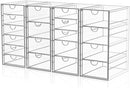 YFXCVSL Acrylic Makeup Organizer with 19 Drawers,Storage Drawer Organizer