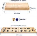 AMEROUS Wooden Mancala Board Game Set - Upgraded Larger Size - 72+8 Bonus…