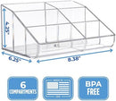 STORi Clear Plastic Vanity Makeup Organizer