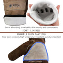 WZQH Leather Work Gloves for Men or Women.Gardening,Welding,Coffee-grey XL