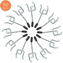 2 Inch 50-Pack,Sturdy and Durable L Shape Galvanized Metal suitbale for 1/4…
