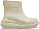 Crocs Unisex Crush Platform Waterproof Rain Boots – Bone — 1