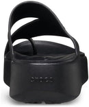 Crocs Women's Getaway Toe Loop Platform Sandals | 8 | Black — 7