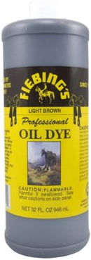 Fiebing's Pro Dye Light Brown 32oz for Leather — 2