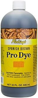 Fiebing Pro Dye 32 Oz Spanish Brown - Penetrating & Permanent Professional Oil Leather Dye — 4