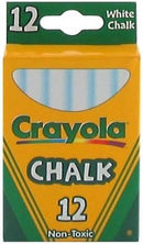 Crayola Non-Toxic White Chalk(12 ct box)and Colored Chalk(12 ct box) Bundle — 4