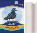 UCreate Mixed Media Art Paper, Wet or Dry Media, White | 36'' x 10 Yds. — 3