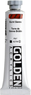 Golden Heavy Body Acrylic Paint, 2-Ounce, Burnt Sienna | 2 Fl Oz (Pack of 1) — 1